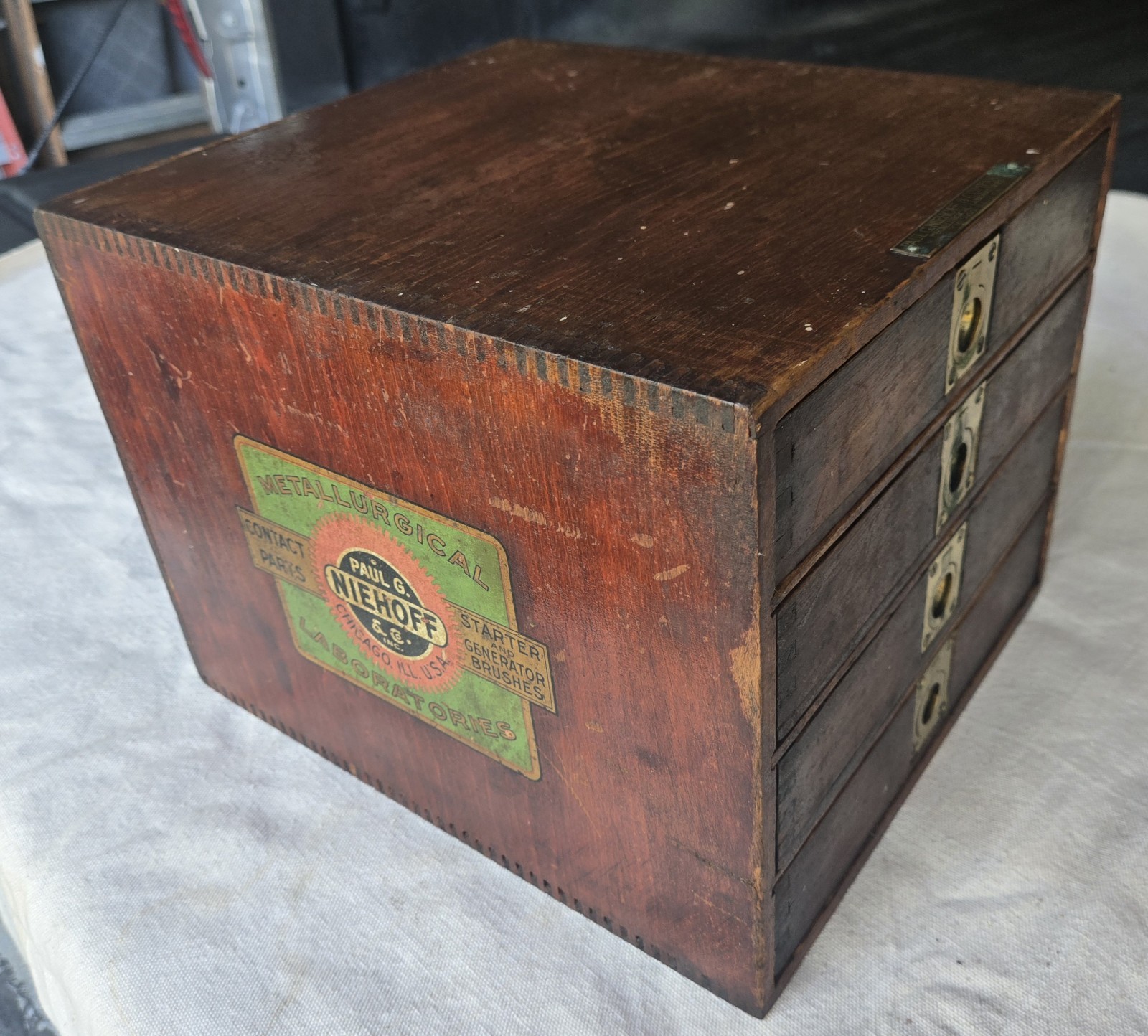Paul G Niehoff & Co Starter Generator Automotive Counter Parts Display Box Flush