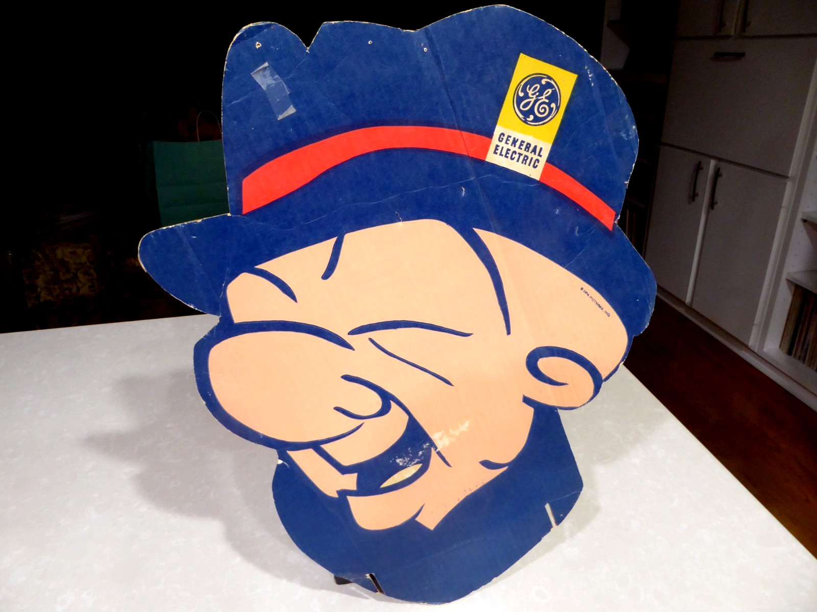 Vintage Mr. Magoo General Electric Store Cardboard Display Head Original Vintage Mr. Magoo General Electric Store Cardboard Display Head Original