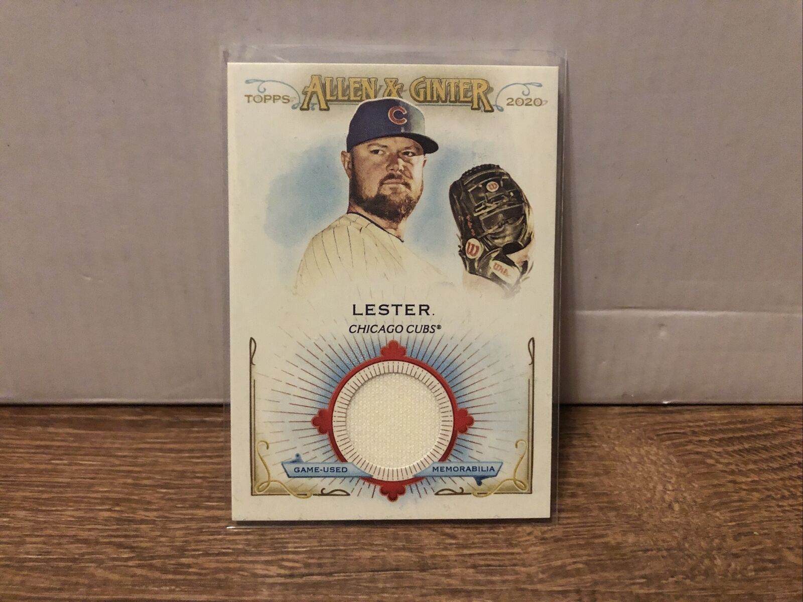 2020 topps allen & ginter Jon Lester  jersey patch relic Chicago Cubs