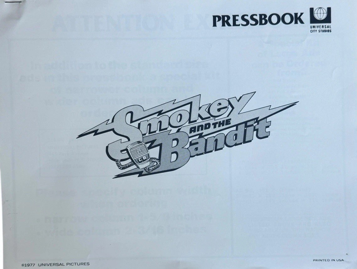 Smokey & The Bandit Press Kit Lot- Sealed Actor Photo & Original Poster