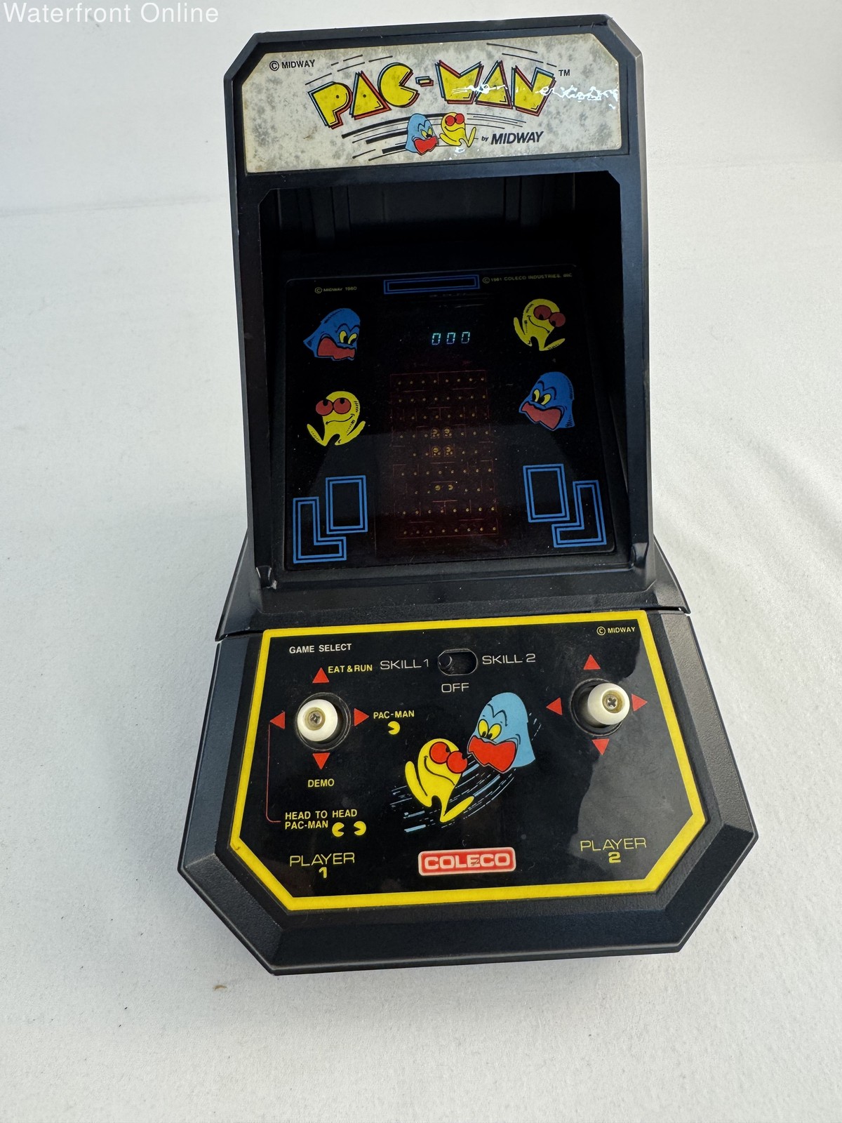 Vintage 1981 Coleco Midway Pac-Man Tabletop Arcade Game Model 2390 TESTED VFD