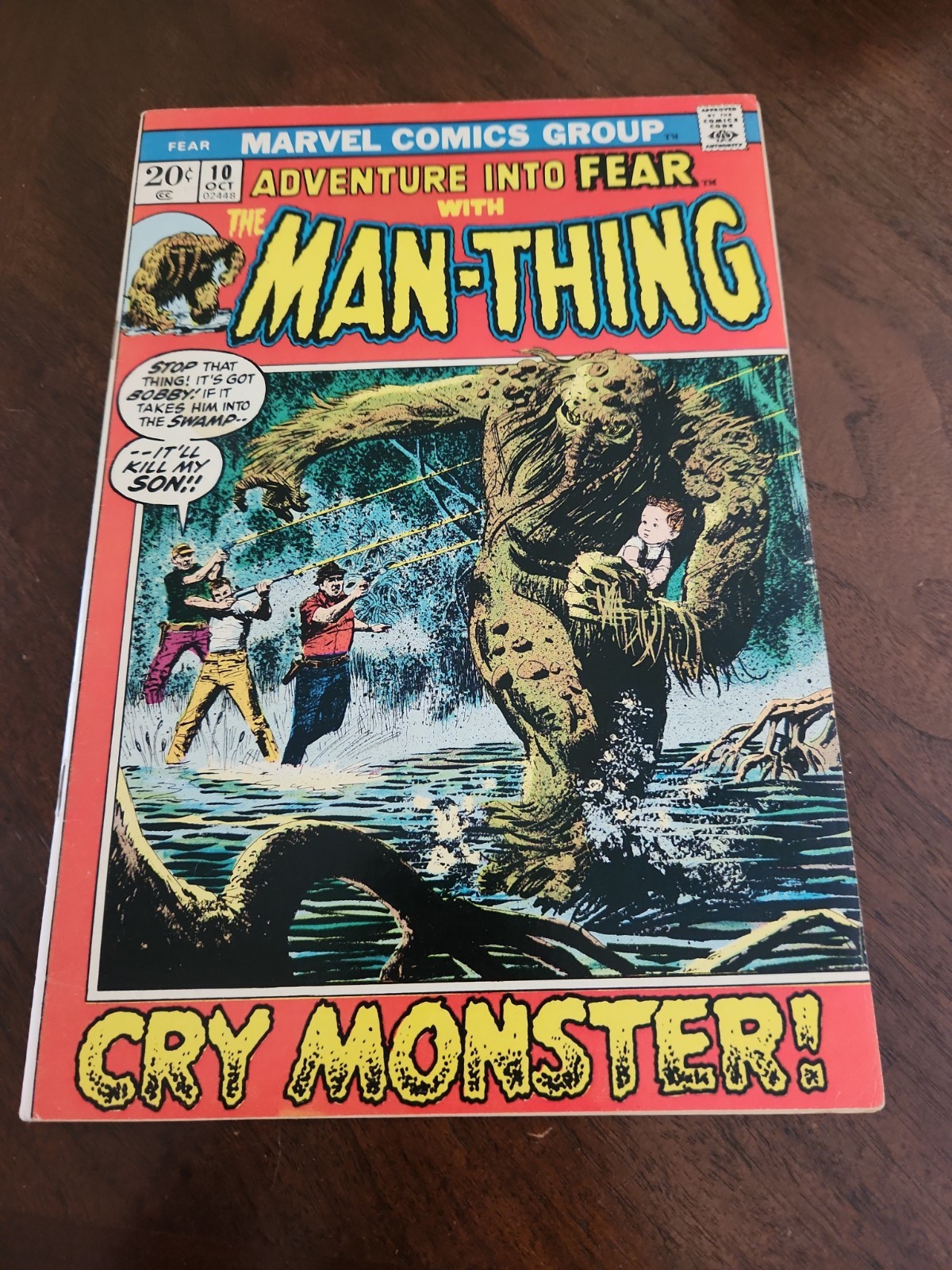 ADVENTURE INTO FEAR #10 (1972) VF NICE CONDITION 1ST SOLO MAN-THING ADVENTURE INTO FEAR #10 (1972) VF NICE CONDITION 1ST SOLO MAN-THING
