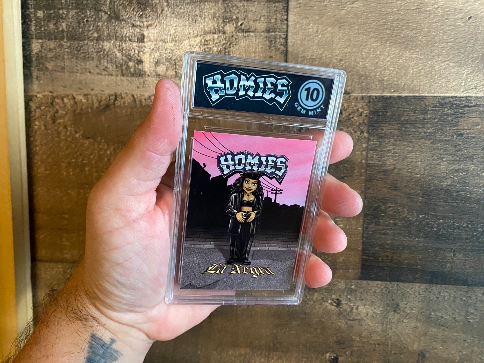 Homies La Negra Card VTG 2004 Gem Mint 10 Graded Slab Comic NECA David Gonzales Homies La Negra Card VTG 2004 Gem Mint 10 Graded Slab Comic NECA David Gonzales