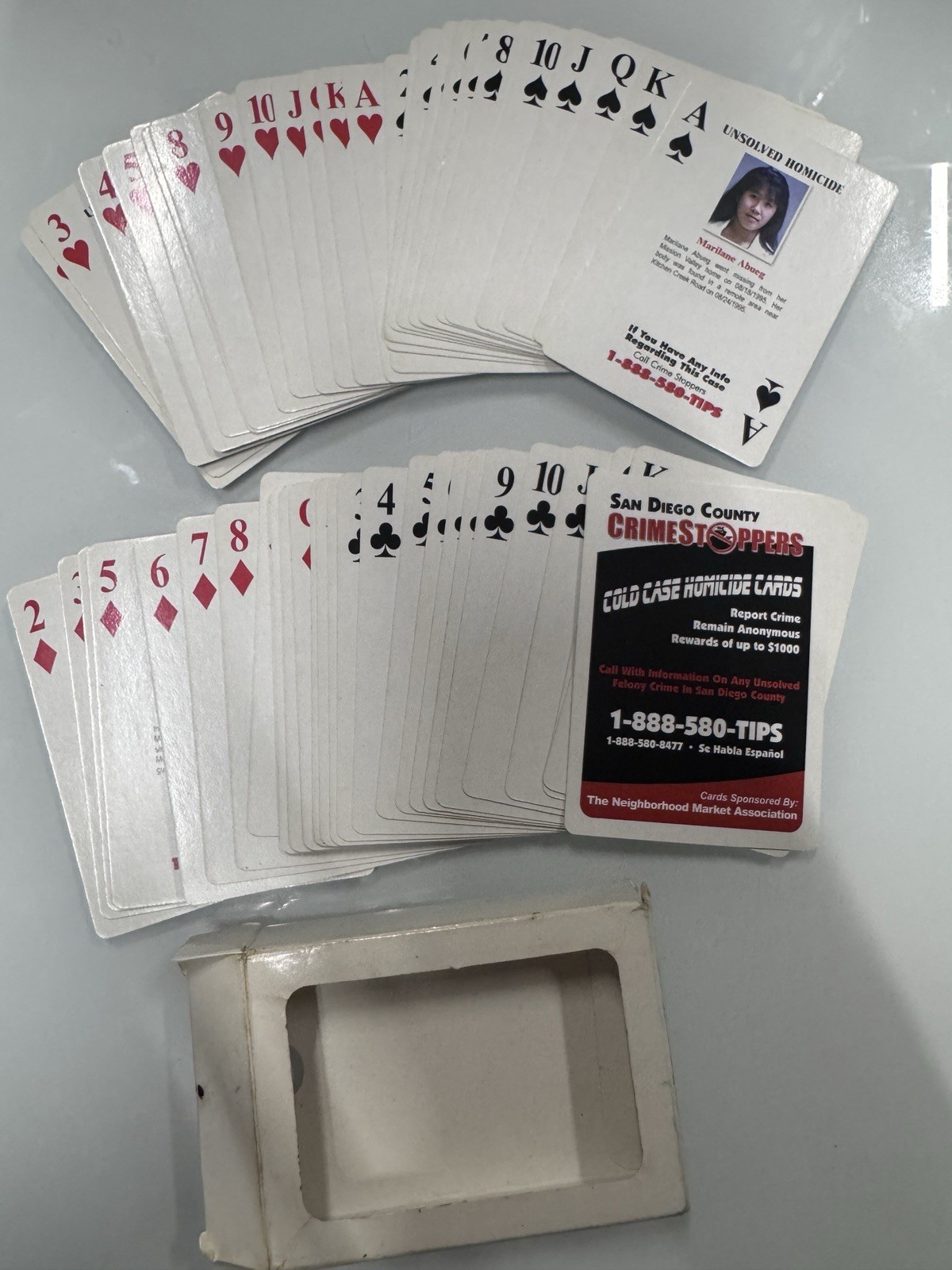 San Diego County Crimestoppers Cold Case Homicide Playing Card Deck Full San Diego County Crimestoppers Cold Case Homicide Playing Card Deck Full