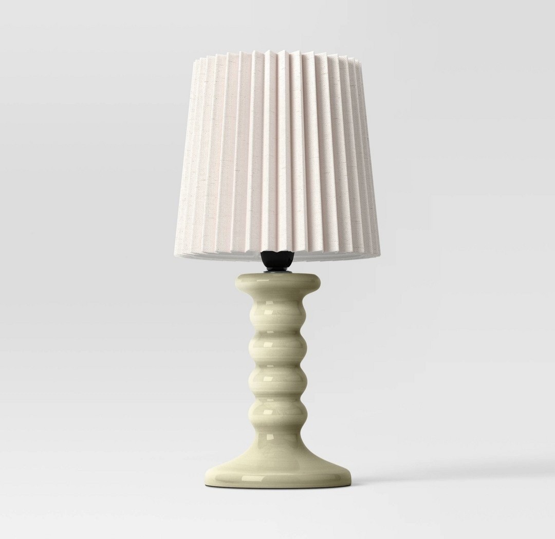 2- Room Essentials Lamps Pleated - Beige - 5.75” Height - NEW 2- Room Essentials Lamps Pleated - Beige - 5.75” Height - NEW