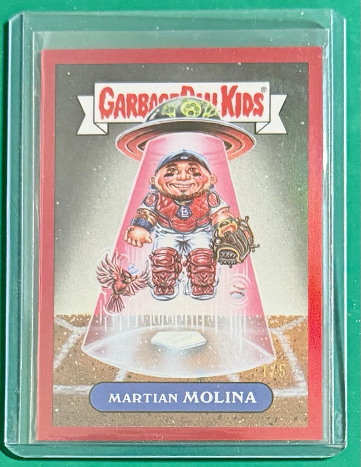 2022 Topps Garbage Pail Kids Martian Molina GPK-49 Serial Numbered /5 2022 Topps Garbage Pail Kids Martian Molina GPK-49 Serial Numbered /5