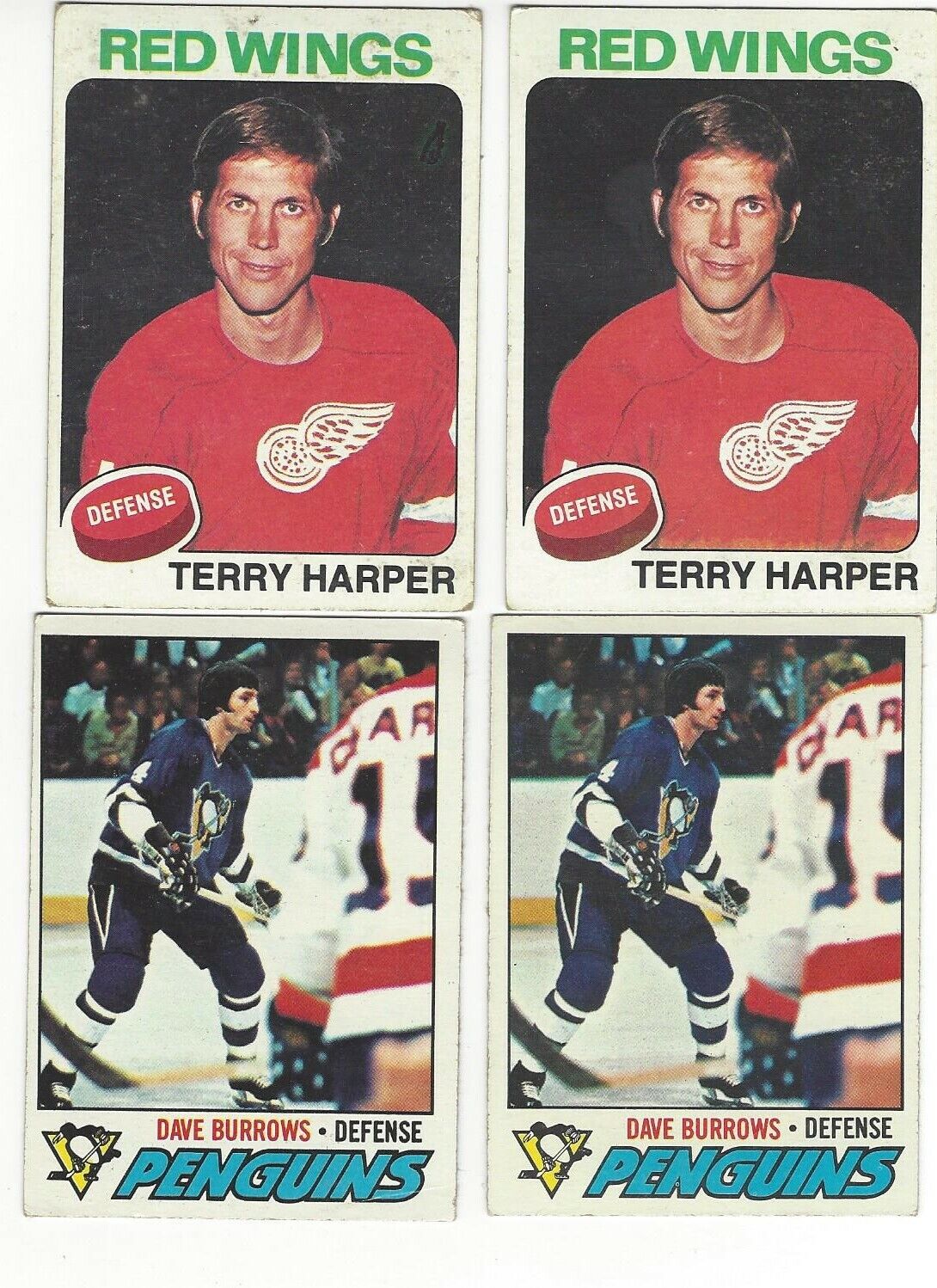 1975-76 Topps #255 Terry Harper Detroit Red Wings 