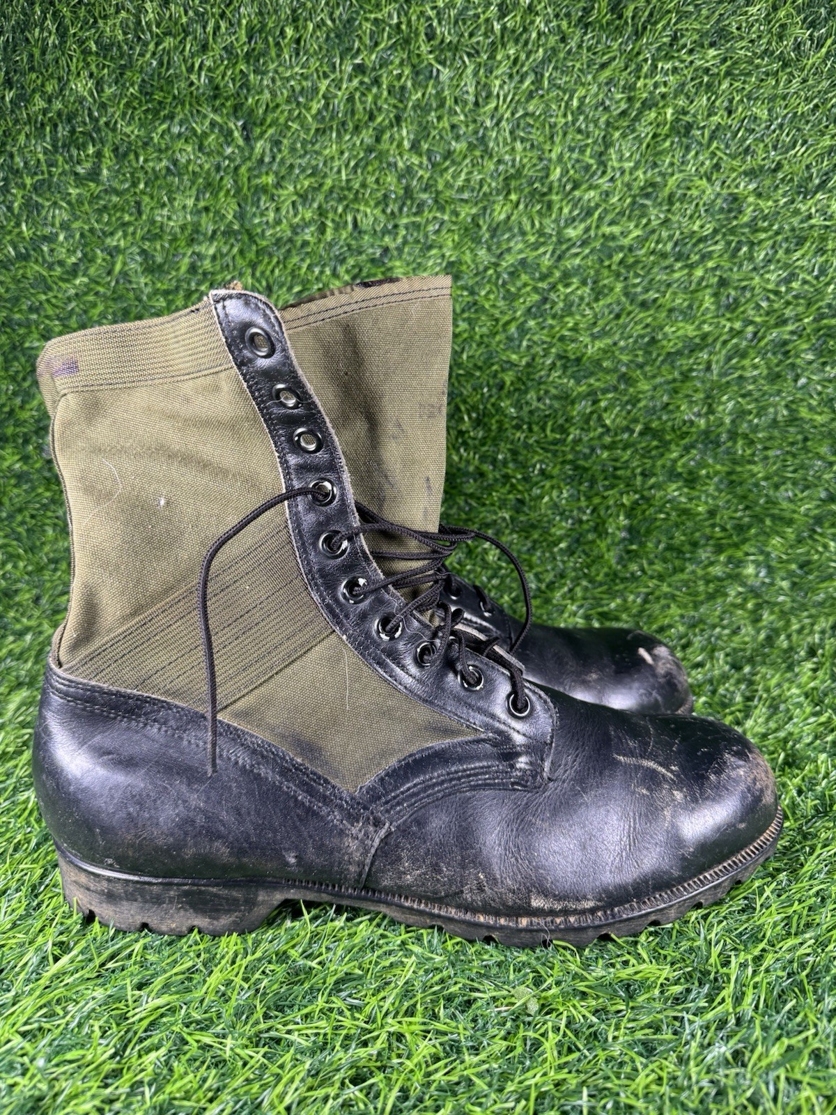 VTG Men\'s 1960s US Army  Combat Jungle Boots Sz 13 W  Vietnam War 60s