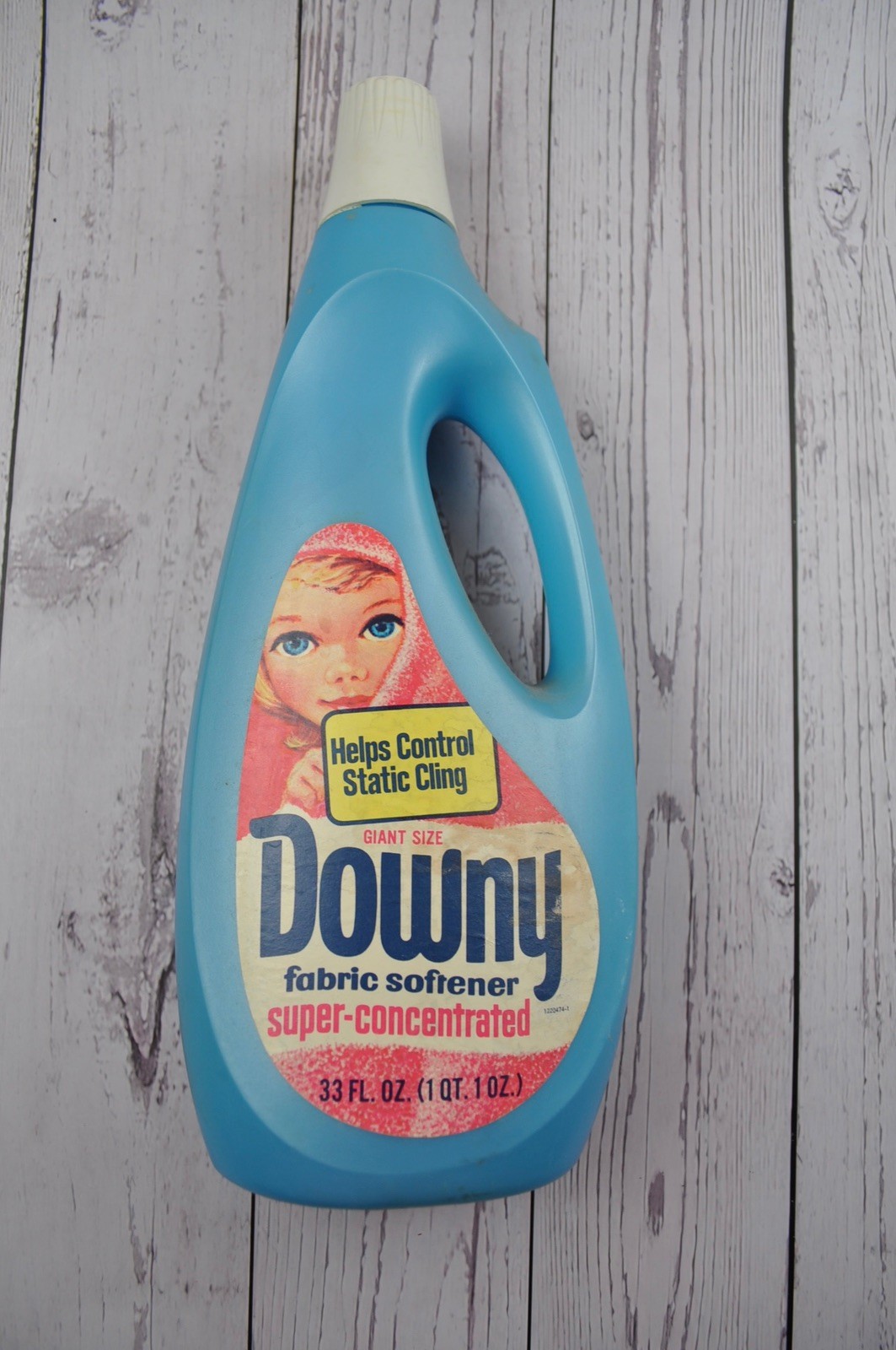 Vintage Downy Fabric Softener Bottle 33 Ounce - Movie Prop Made in USA Vintage Downy Fabric Softener Bottle 33 Ounce - Movie Prop Made in USA