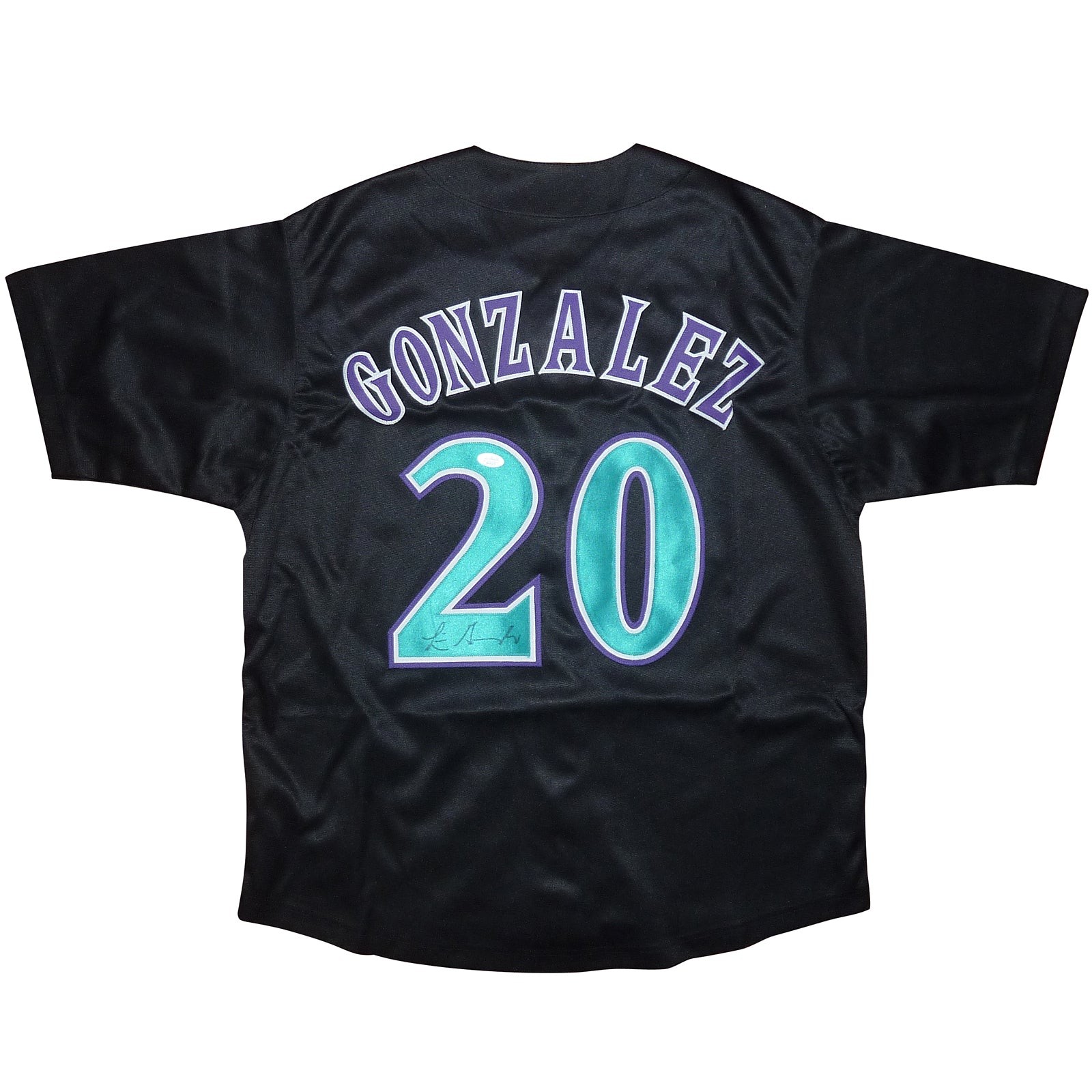 Luis Gonzalez Autographed Arizona (Black #20) Custom Jersey - JSA Luis Gonzalez Autographed Arizona (Black #20) Custom Jersey - JSA