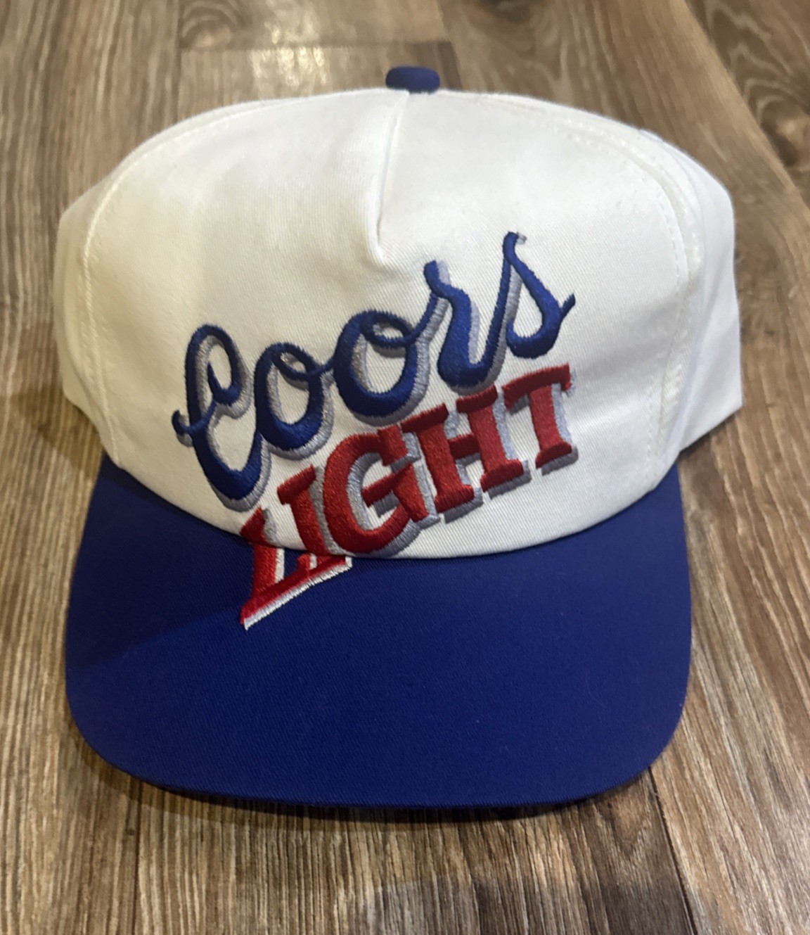 Vintage 90s Coors Light Two Tone Big Logo Hat K-Products Snapback Beer Cap USA Vintage 90s Coors Light Two Tone Big Logo Hat K-Products Snapback Beer Cap USA