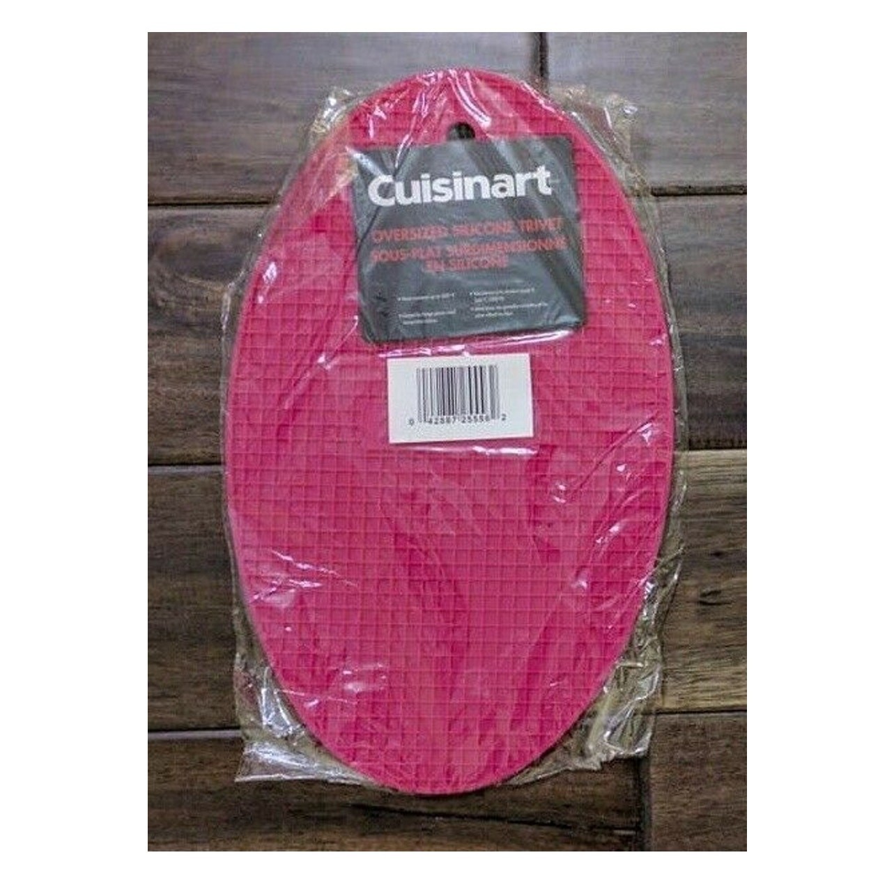 NEW Cuisinart Oversized Oval Silicone Trivet Pink NEW Cuisinart Oversized Oval Silicone Trivet Pink