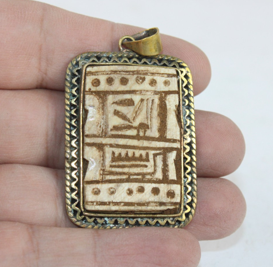 UNIQUE PHARAONIC ANCIENT EGYPTIAN Hieroglyphic Pendant Amulet (UY) UNIQUE PHARAONIC ANCIENT EGYPTIAN Hieroglyphic Pendant Amulet (UY)
