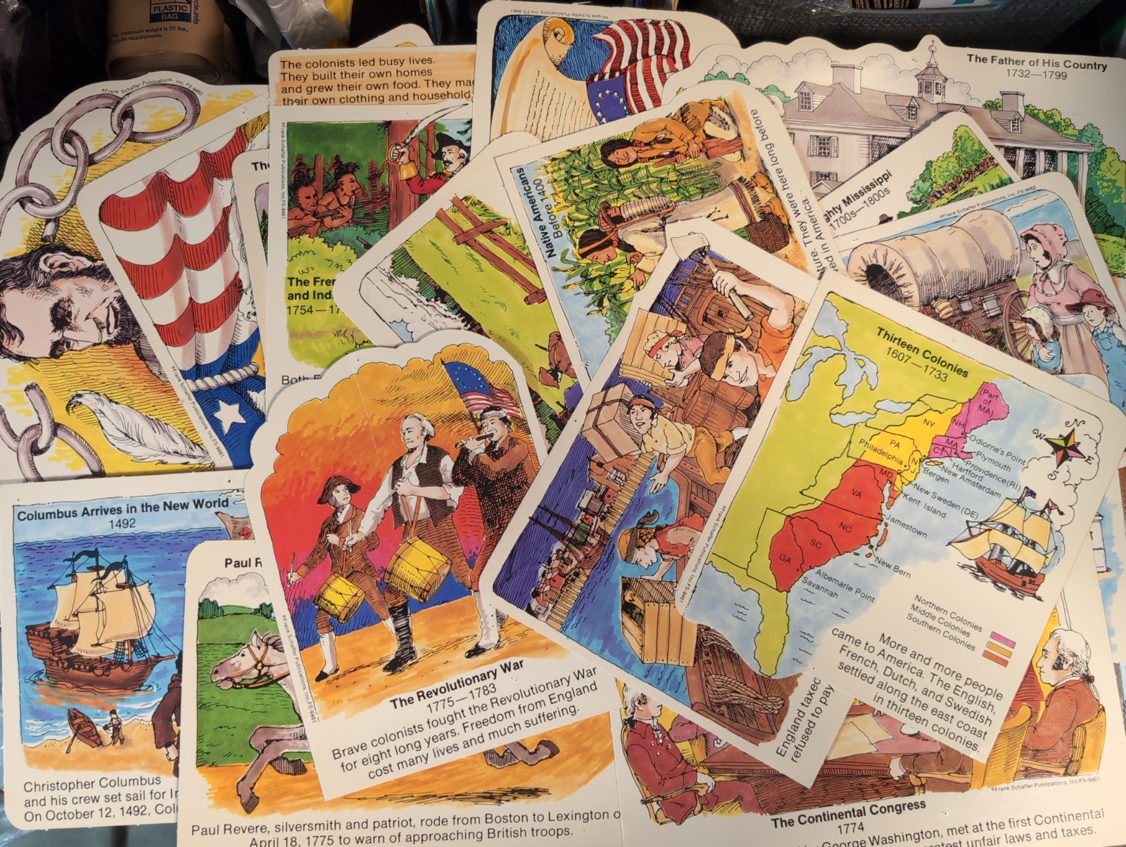 Vintage 35+ Frank Schaffer Bulletin Board Lot Historical Events Vintage 35+ Frank Schaffer Bulletin Board Lot Historical Events