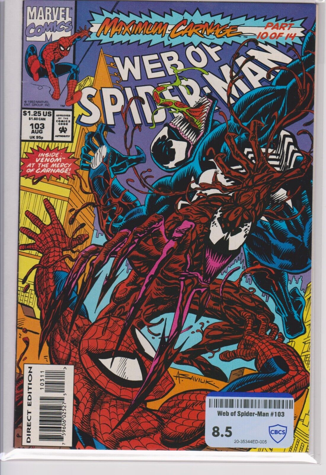 Web of Spider-Man #103 CGC 8.5