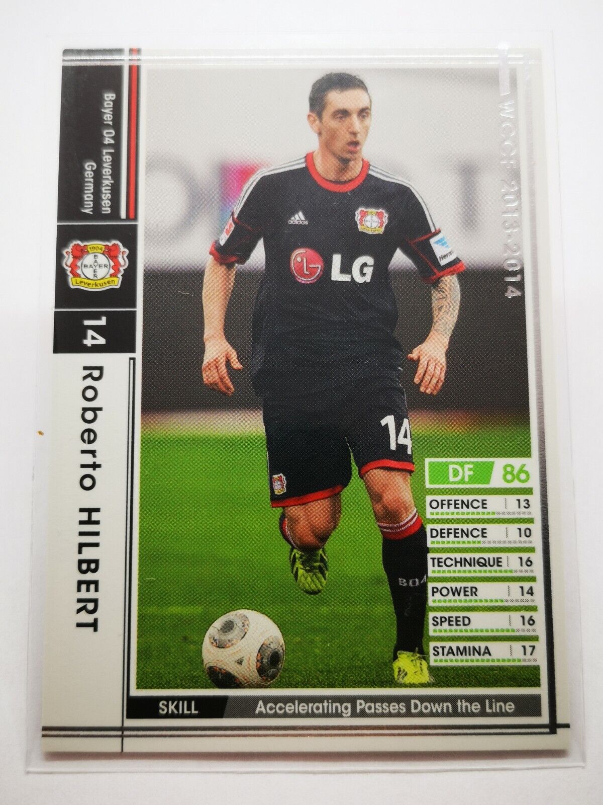 Panini 2013-14 WCCF IC Card Soccer Leverkusen 068/385 Roberto Hilbert