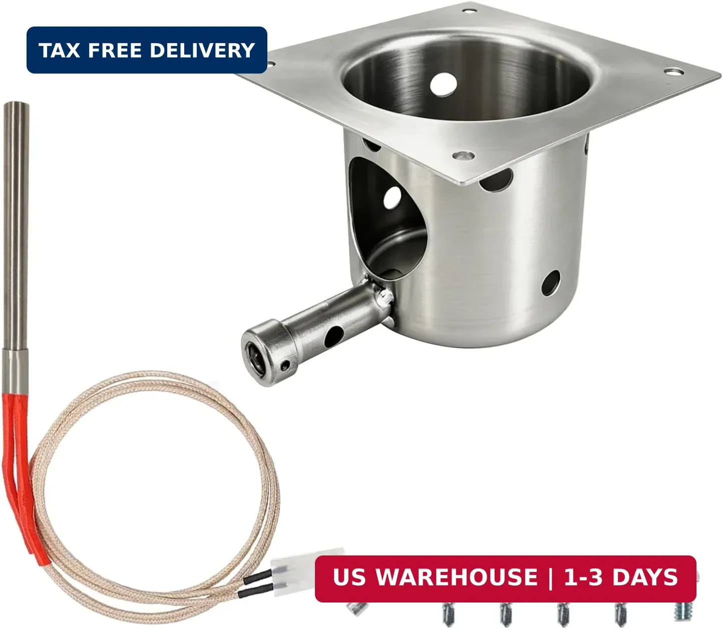 Replacement Fire Pot & Igniter Kit for Wood Pellet Grill Replacement Fire Pot & Igniter Kit for Wood Pellet Grill