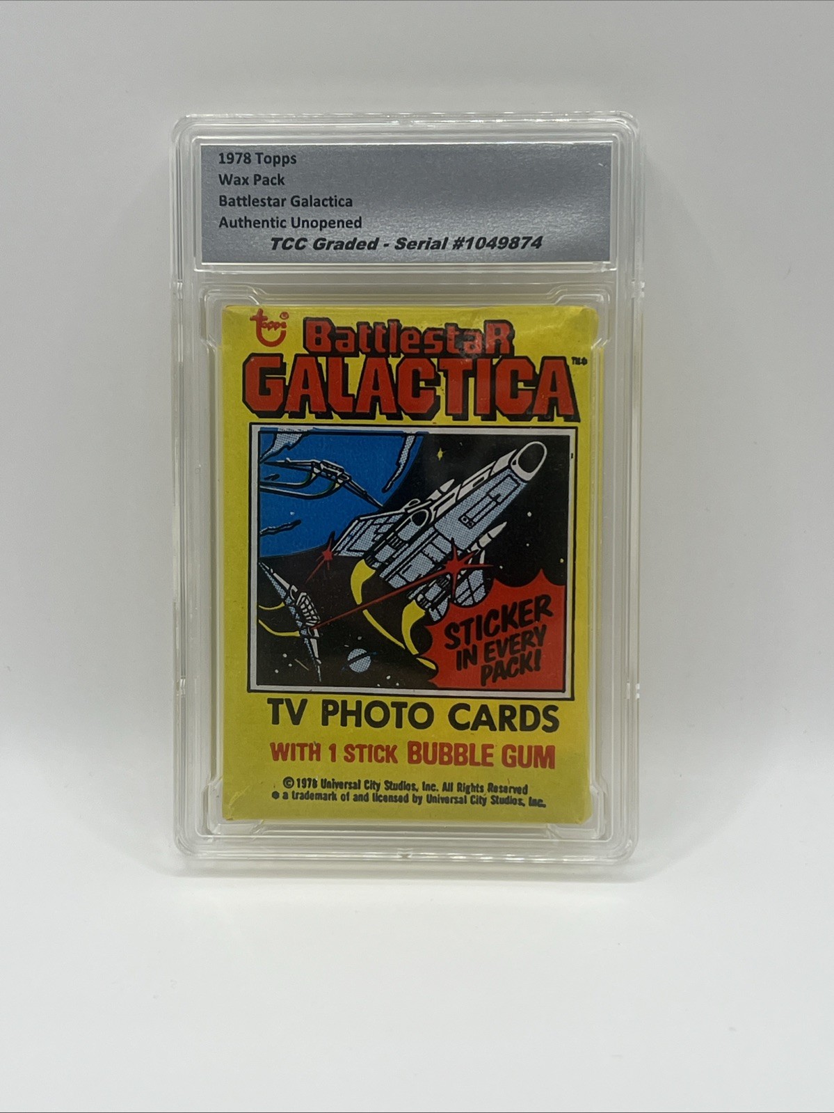 1978 Topps Battlestar Galactica Wax Pack Authentic Unopened Encapsulated