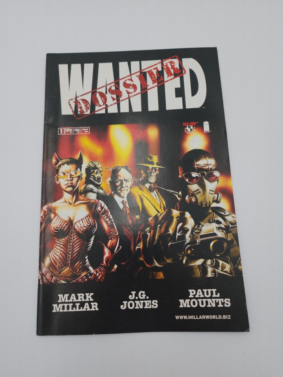 Wanted Dossier Issue #1 Mark Millar J.G. Jones 2004  Top Cow/Imag First Print