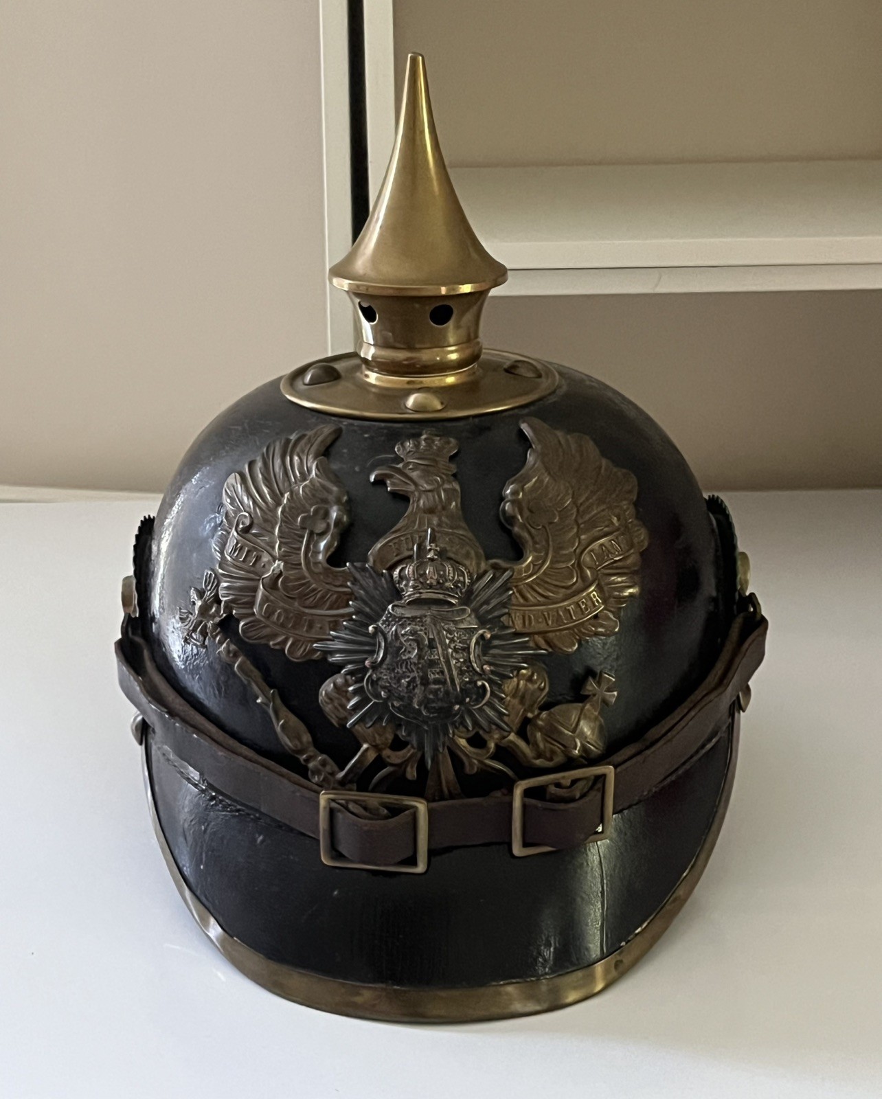 PARTS Anhalt 93rd Infantry Regiment German Pickelhaube WWI - READ DESCRIPTION