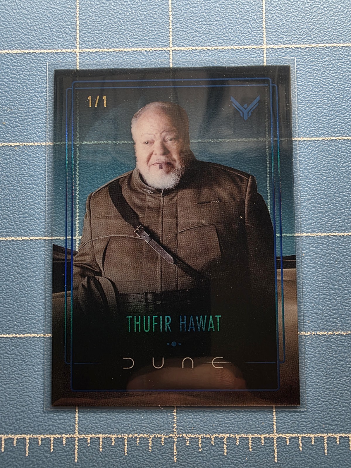 2024 Topps Chrome Dune - DA-11 Thufir Hawat - Blue Parallel 1 / 1 - Acrylics