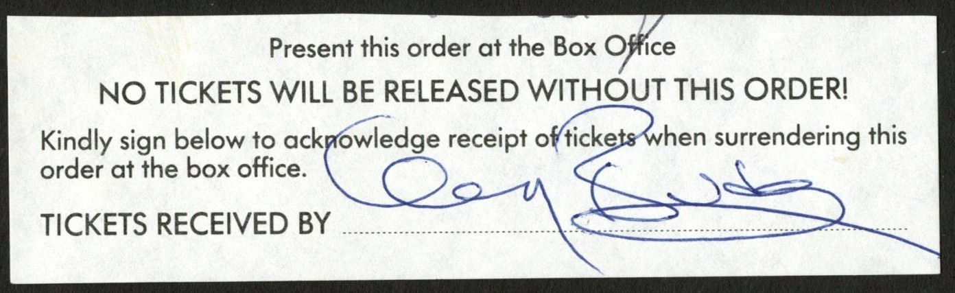 Gary Busey signed autograph auto 1.5x4.5 cut The Buddy Holly Story Beckett BAS Gary Busey signed autograph auto 1.5x4.5 cut The Buddy Holly Story Beckett BAS