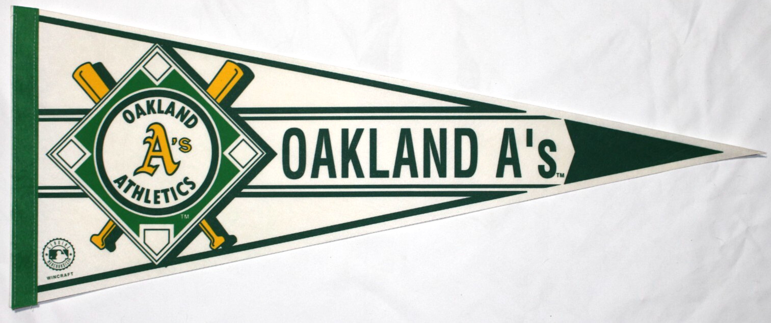 Oakland A\'s Athletics Vintage Baseball Pennant Banner Wincraft 30\ Oakland A\'s Athletics Vintage Baseball Pennant Banner Wincraft 30\