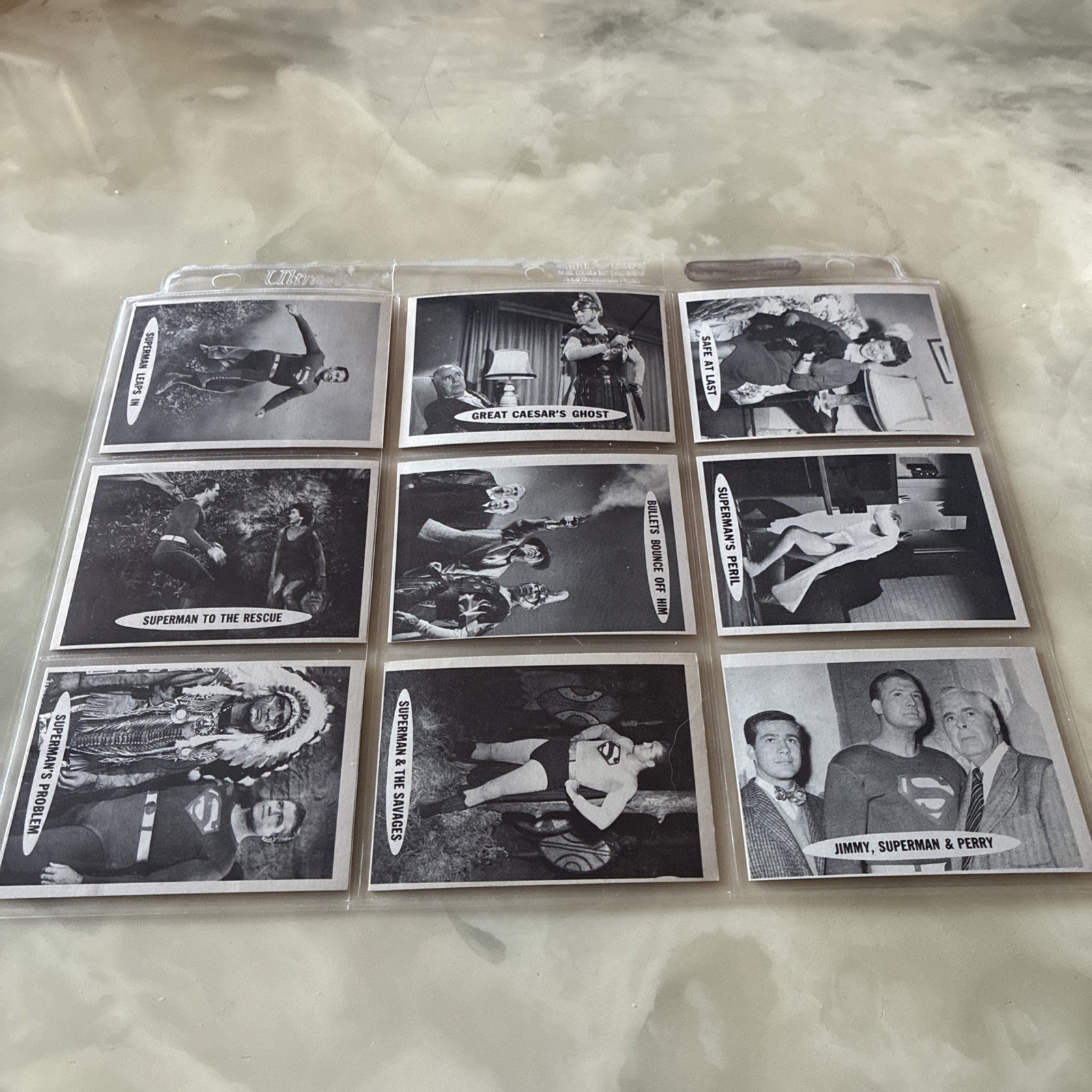 1965/1966 Superman cards (9). EXCELLENT PLUS. 1965/1966 Superman cards (9). EXCELLENT PLUS.