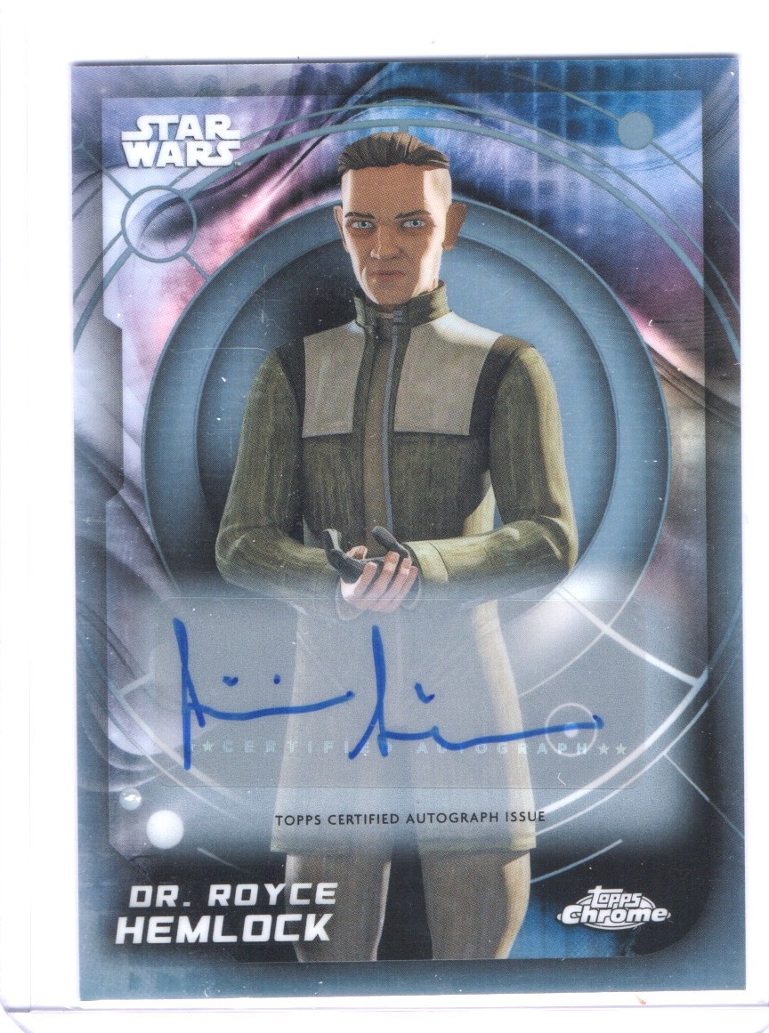 2026 Topps Chrome Star Wars #194 Jimmi Simpsonn as Dr. Royce Hemlock Auto 2026 Topps Chrome Star Wars #194 Jimmi Simpsonn as Dr. Royce Hemlock Auto