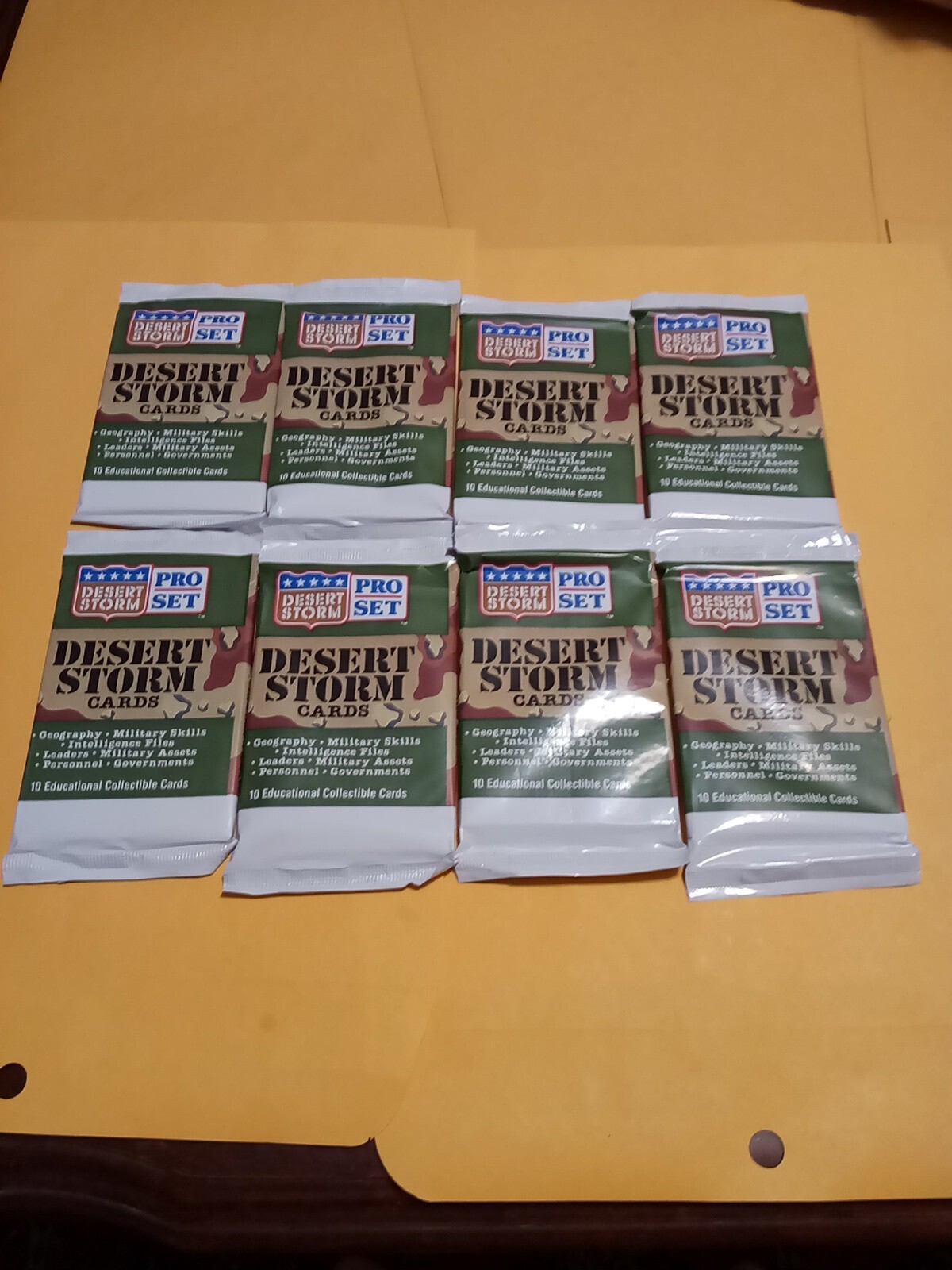 1991 Desert Storm Trading Cards Pro Set Unopened Packs 1991 Desert Storm Trading Cards Pro Set Unopened Packs