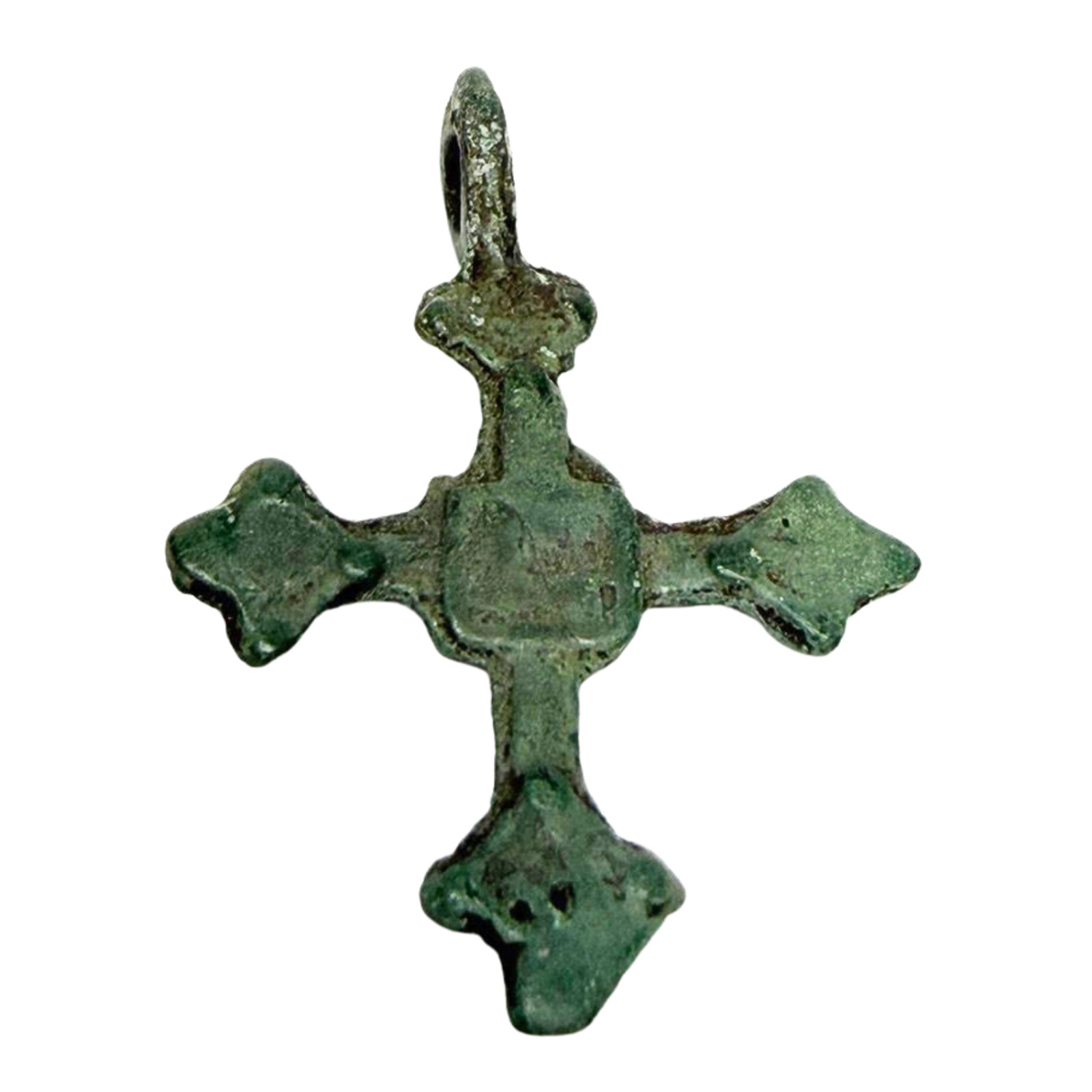Ancient Kievan Rus Bronze Cross Pendant Medieval 11-13th Century Orthodox Relic