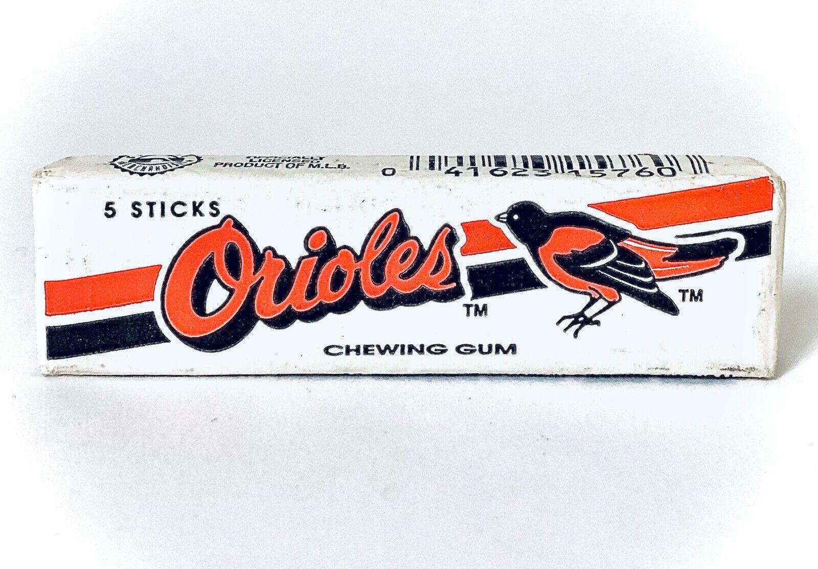Vintage 1990 United Confections ORIOLES Chewing Gum Pack 3” Candy Container