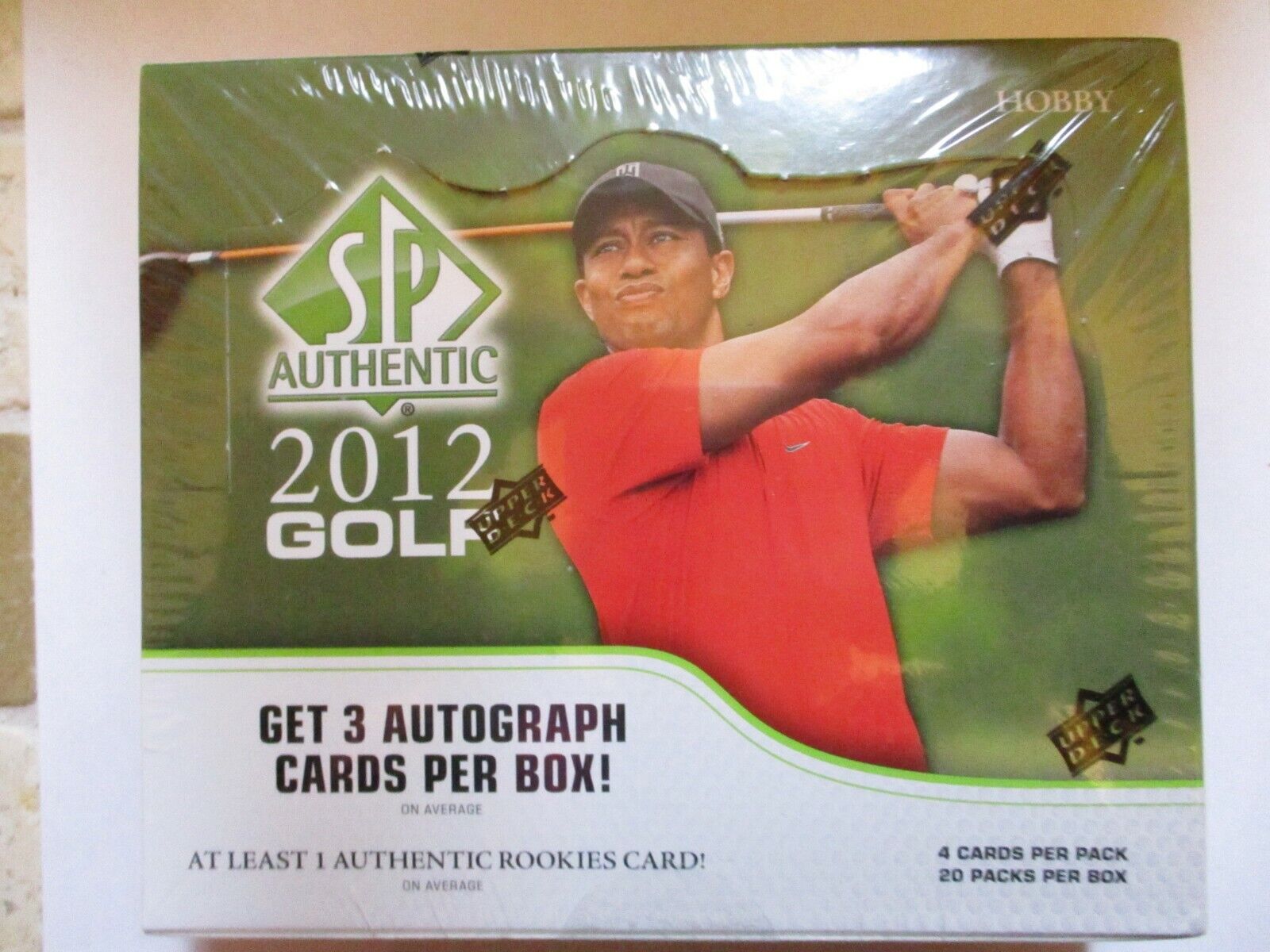 TIGER WOODS UPPER DECK 2012 SP AUTHENTIC GOLF HOBBY BOX FACTORY SEALED