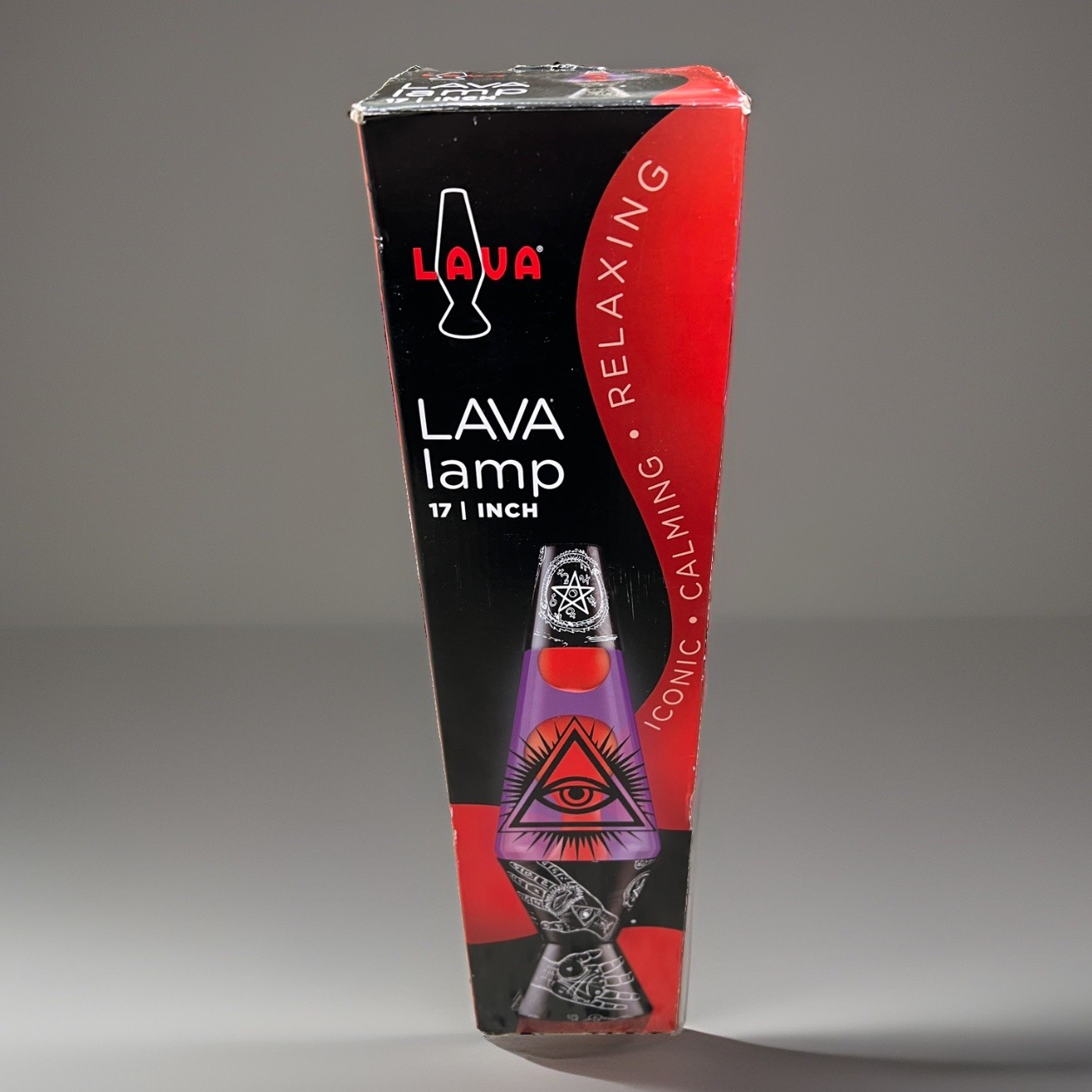 LAVA Lite Dark Wicca Lava Lamp 17 Inch Red Purple 32oz Schylling 4236 Box LAVA Lite Dark Wicca Lava Lamp 17 Inch Red Purple 32oz Schylling 4236 Box