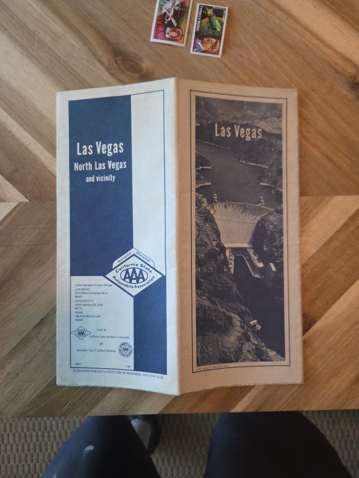 Vintage 1979 AAA Las Vegas Nevada City Street Travel Road Map Vintage 1979 AAA Las Vegas Nevada City Street Travel Road Map