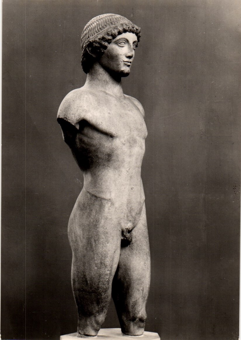 Vintage Postcard - Statue of a Young Man Vintage Postcard - Statue of a Young Man