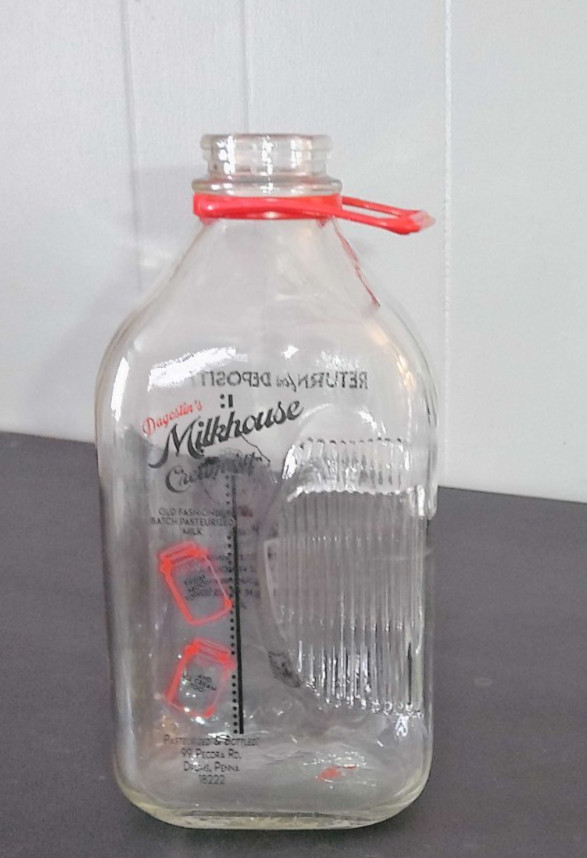 Dagostin's Milkhouse Creamery Drums PA Milk Jug Bottle Dagostin's Milkhouse Creamery Drums PA Milk Jug Bottle