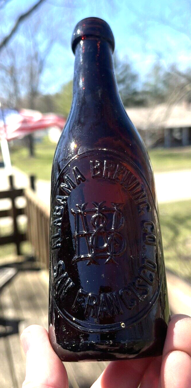 NICE AMBER PONY BLOB BEER ALABAMA BREWING CO. SAN FRANCISCO, CA 1890\'S ERA L@@K NICE AMBER PONY BLOB BEER ALABAMA BREWING CO. SAN FRANCISCO, CA 1890\'S ERA L@@K