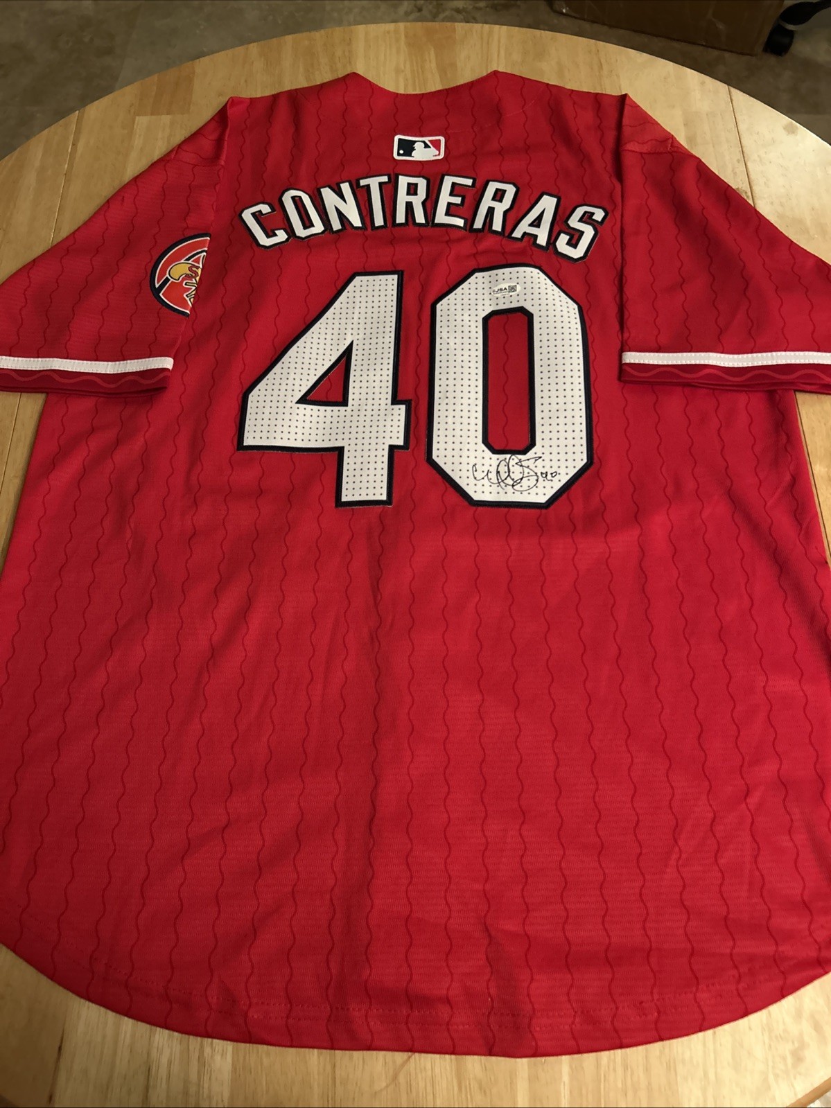 Willson Contreras St Louis Cardinals Autographed Jersey JSA Certified Willson Contreras St Louis Cardinals Autographed Jersey JSA Certified