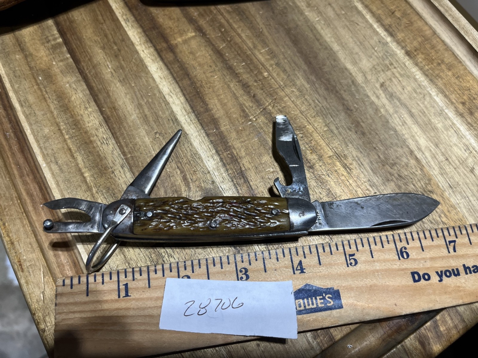 1944 WW2 Kingston US Army Knife Rogers Bone Rare (28706) 1944 WW2 Kingston US Army Knife Rogers Bone Rare (28706)