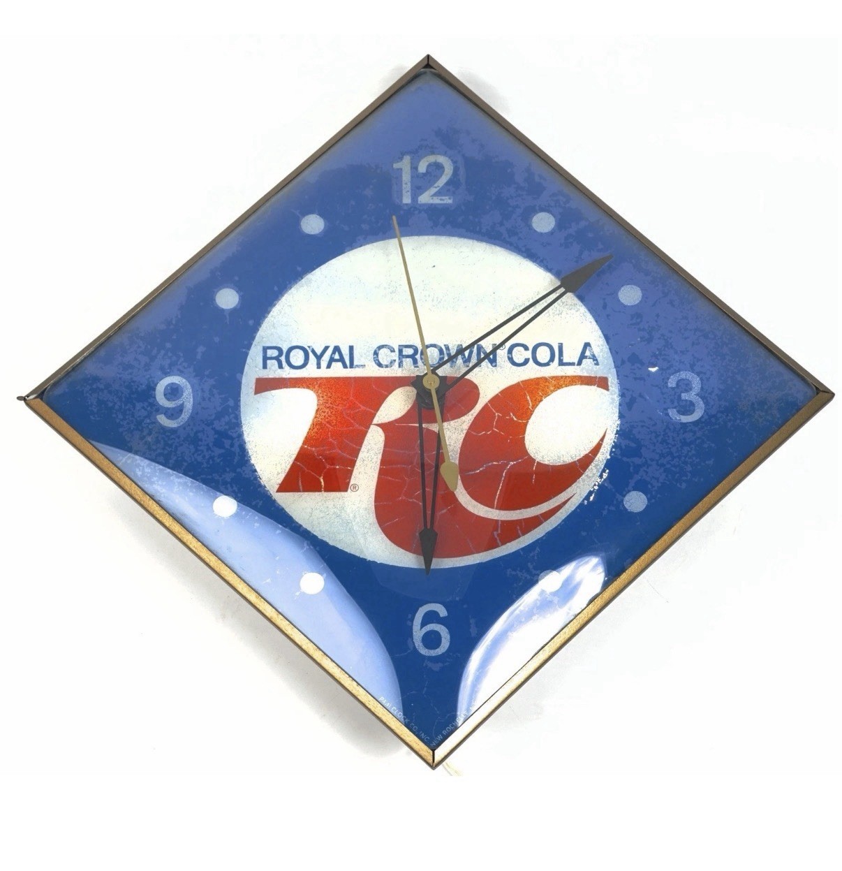 VTG Royal Crown RC Cola Clock Pam Wall Clock-1960s Works. Complete. VTG Royal Crown RC Cola Clock Pam Wall Clock-1960s Works. Complete.