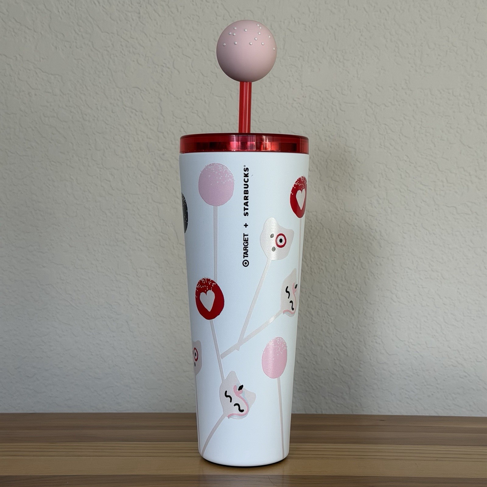 Target x Starbucks Cake Pop Collection Stainless Cold Cup With Topper 26oz. Target x Starbucks Cake Pop Collection Stainless Cold Cup With Topper 26oz.