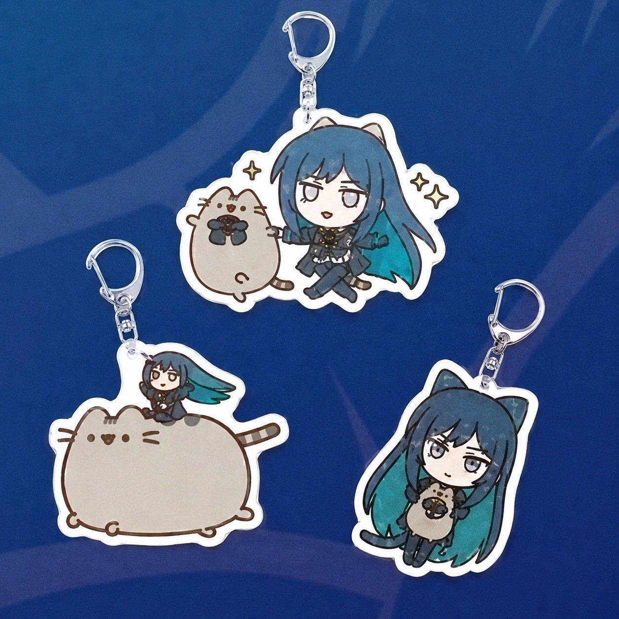Ado X Pusheen Acrylic Mystery Keychain Ado X Pusheen Acrylic Mystery Keychain