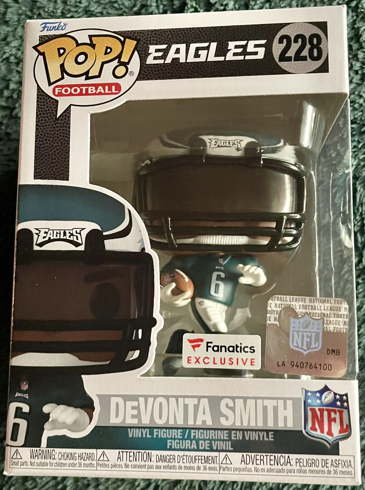 POP Football: NFL Philadelphia Eagles 🦅 #228 DeVonta Smith Exclusive & EcoTEK
