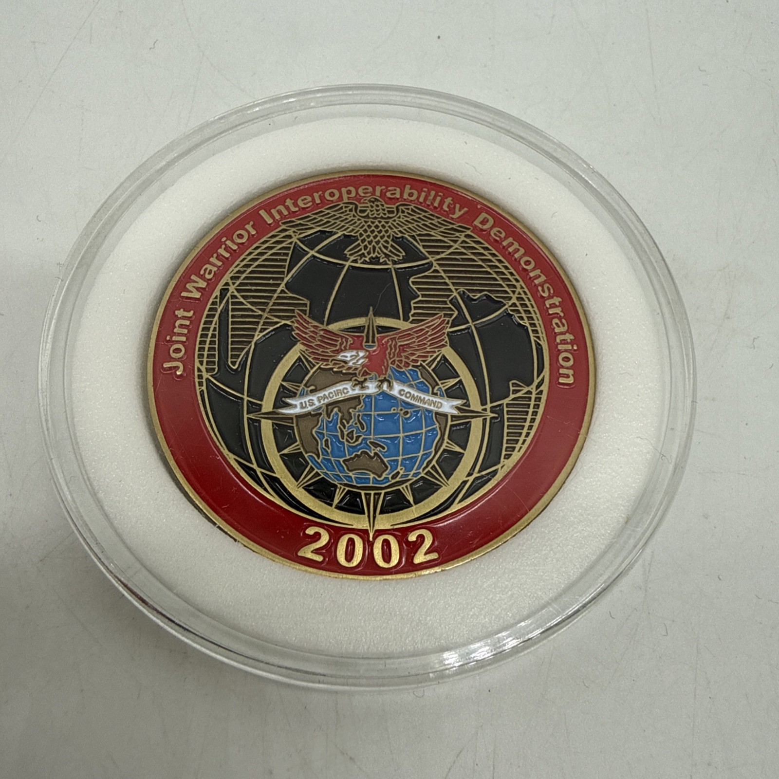 2002 Global Information Grid Joint Chiefs of Staff Military Challenge Coin Vtg.