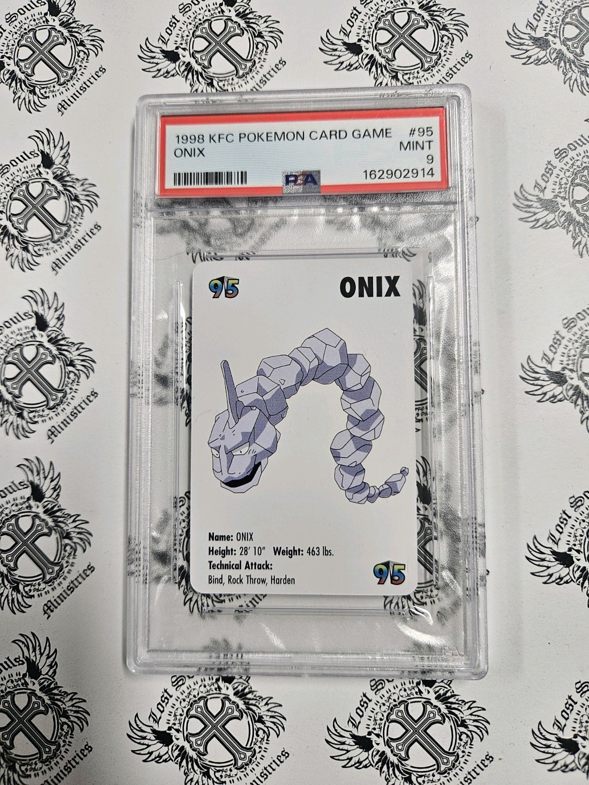 Vintage KFC1998 Pokémon Card Game Onix #95 PSA Gem Mint 9 Non-Sport Trading Card Vintage KFC1998 Pokémon Card Game Onix #95 PSA Gem Mint 9 Non-Sport Trading Card