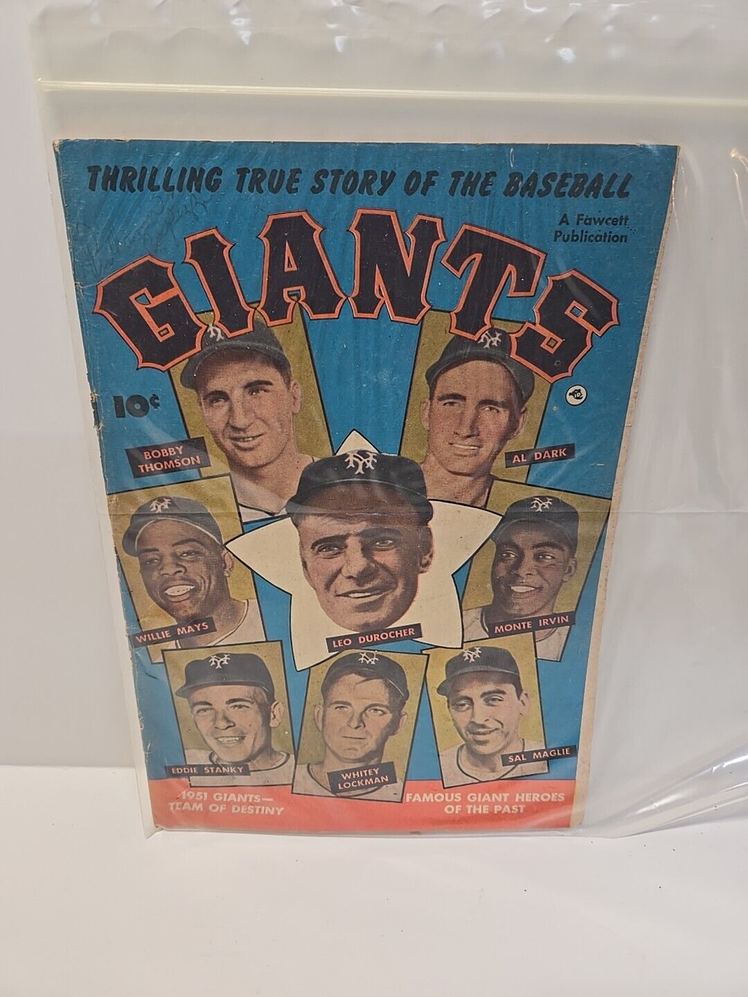 1952 Thrilling True Story of the Baseball Giants 1951 With Willie Mays