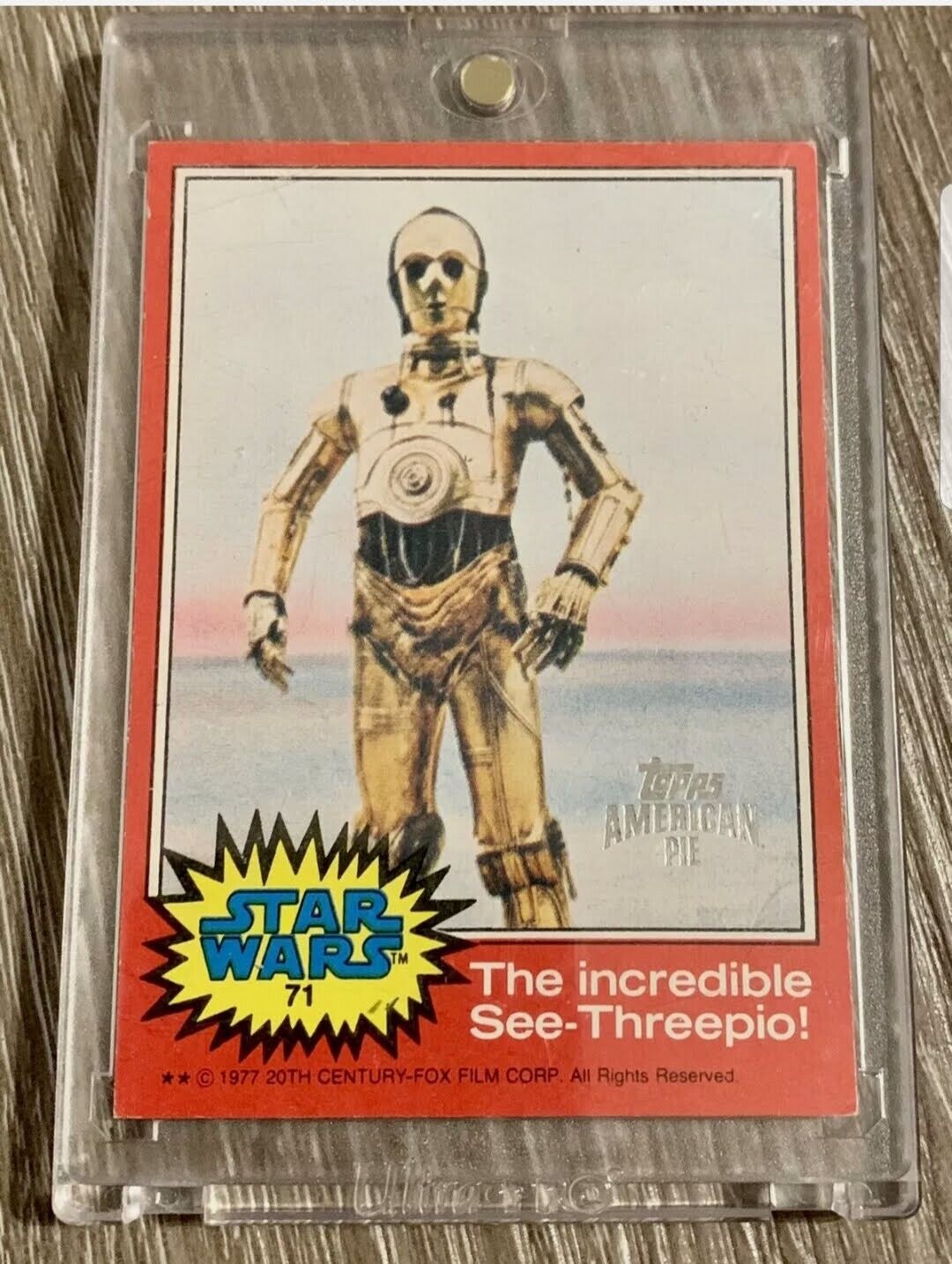1977 Topps Star Wars card #71 rare American Pie BUYBACK 