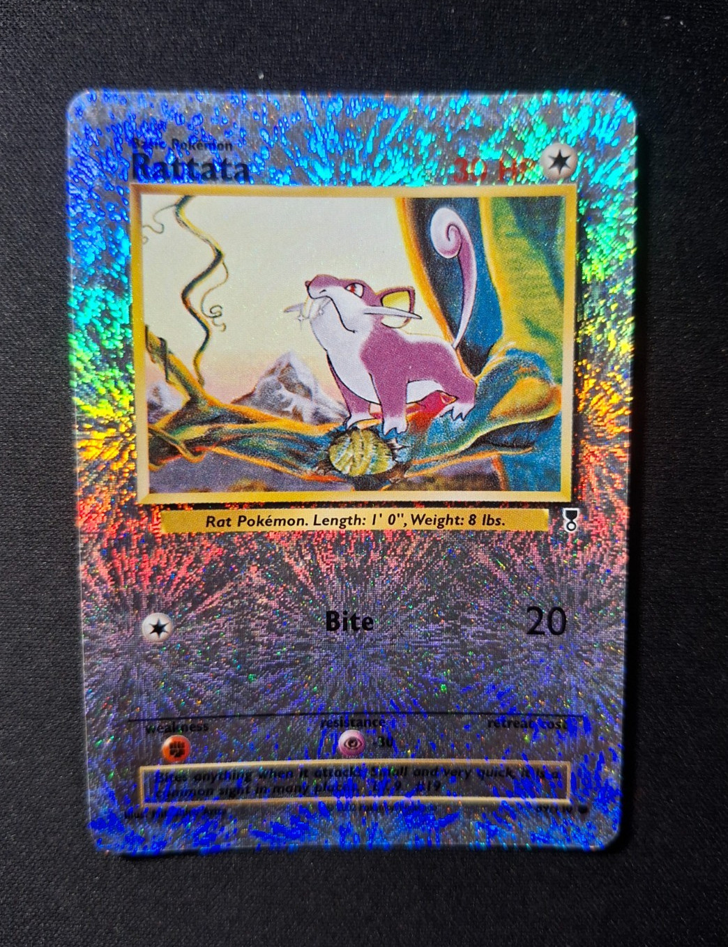 Pokemon Rattata 89/110 Legendary Collection - Reverse Holo Common Arita WOTC