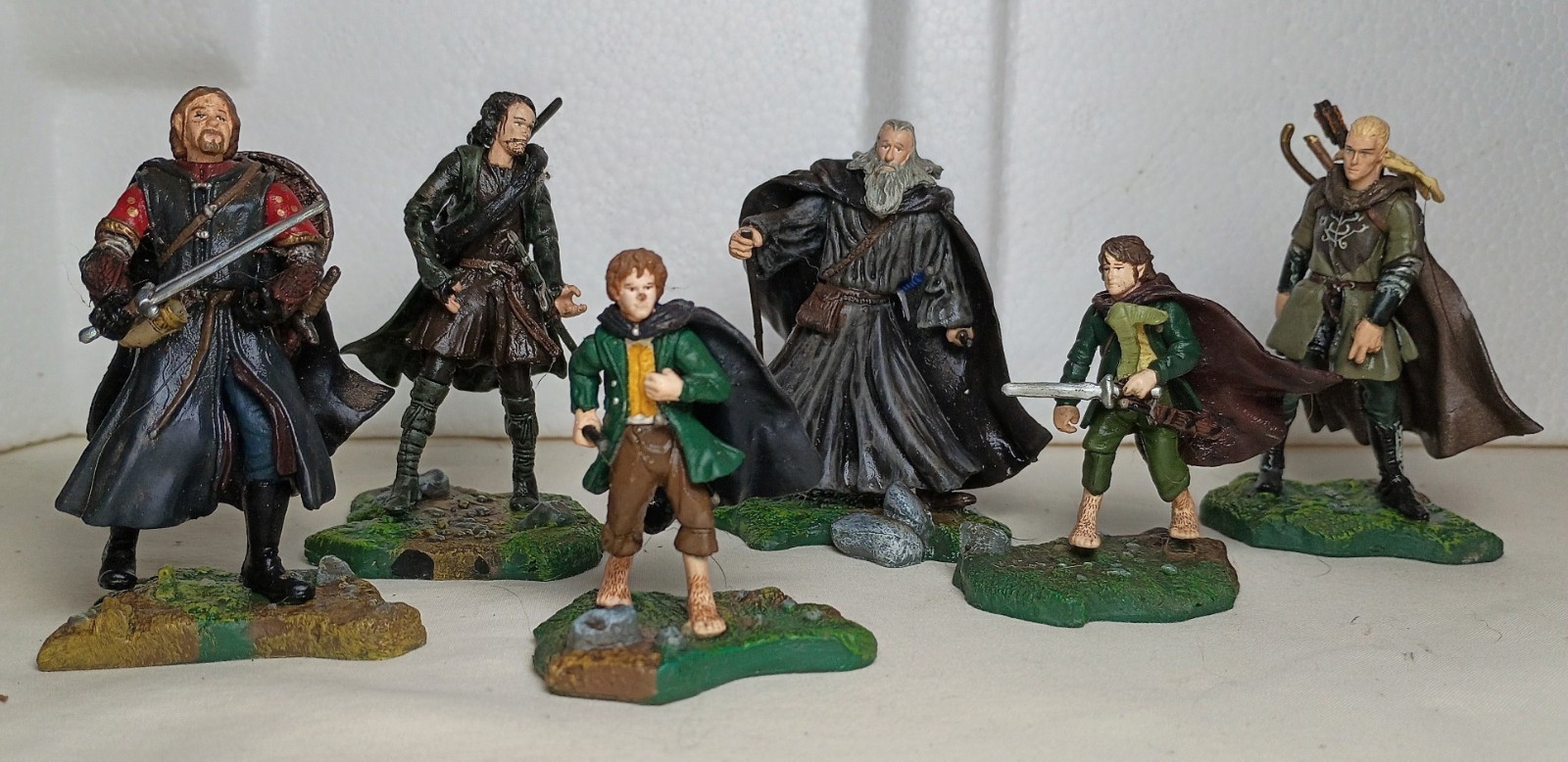 LOTR Armies of Middle Earth Figures Lot of 7 Play Along 2003 AOME Fellowship LOTR Armies of Middle Earth Figures Lot of 7 Play Along 2003 AOME Fellowship